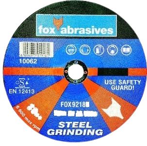 Fox grinding discs are manufactured to & consistency in performance.