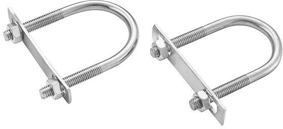 U bolt 8x50mm mils steel electro galvanised.