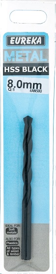 Drill Bit Eureka HSS Black 8mm