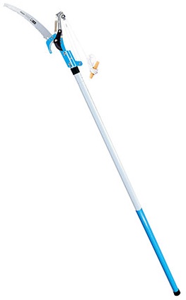 Telescopic Branch Pruner Set Pruner can be hung onto the branches for convenient handling. No ladder needed, safe and comfortable working from the ground.