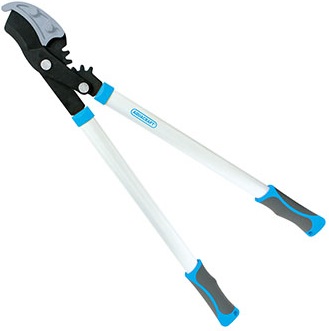 Wave edged blades for trimming and shaping of shrubs and hedges. Lightweight, suitable for ladies. Oval shaped, lightweight Aluminium handles for tensile strength and increased leverage. Expert quality, perfectly balanced, lightweight shears with improved