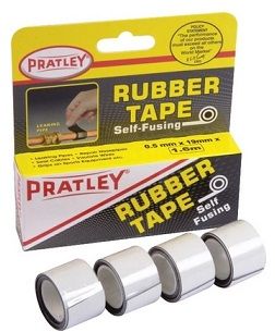 The self fusing property prevents it from coming loose and renders it useful for fixing low pressure leaking pipes.