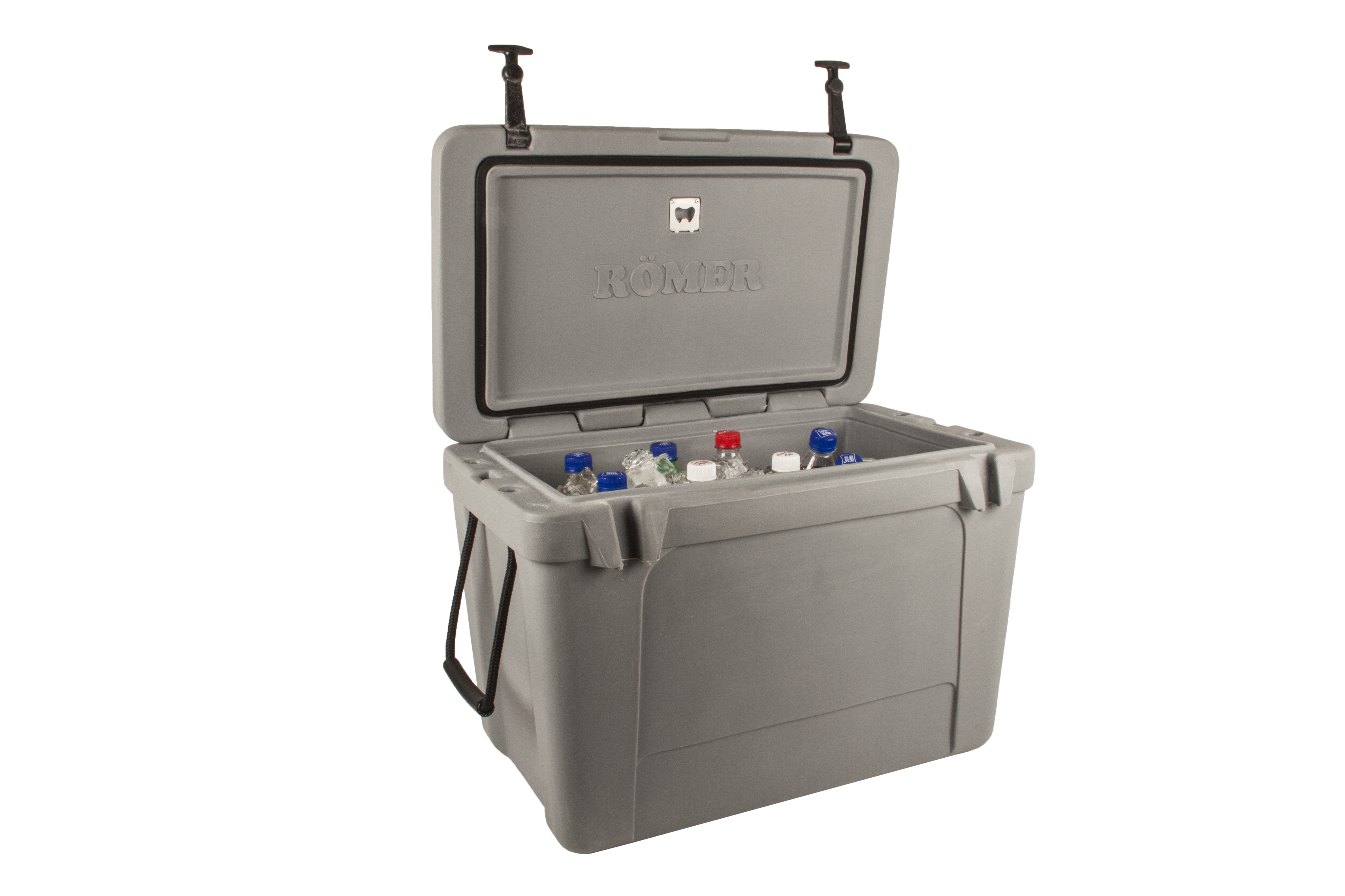 The Romer Cooler Box In Kalahari Grey Colour; Boasting A Generous 45L Capacity; Is Your Perfect Companion For Keeping Drinks And Food Cool On All Your Outdoor Adventures. Whether youre Planning Camping Trips; Picnics; Or Beach Outings; This Spacious Cooler Box Ensures You Have A Well-Stocked Supply Of Refreshing Drinks And Snacks; All While Adding A Touch Of Style To Your Outdoor Experience. heres Why It Stands Out Extreme Heavy Duty Cooler Box. Tough And Durable Made Of Uv Resistant Food Grade Material. High Density Echo Friendly Polyurethane Insulation In Body And Lid. Silicon Gasket Seal On Lid For Air Tight Insulation. Drain Plug For Easy Water Drainage. Robust Hinge And Rubber Lid Latch. Unique Tie-Down Points Allow Cooler To Be Opened While Secured. 65Lt Dim: 72Cm(L) X 44Cm(W) X 49Cm(H). 45Lt Dim: 62Cm (L) X 38Cm (W) X 45Cm (H). 40Lt Dim: 70Cm (L) X 43Cm (W) X 32Cm (H).