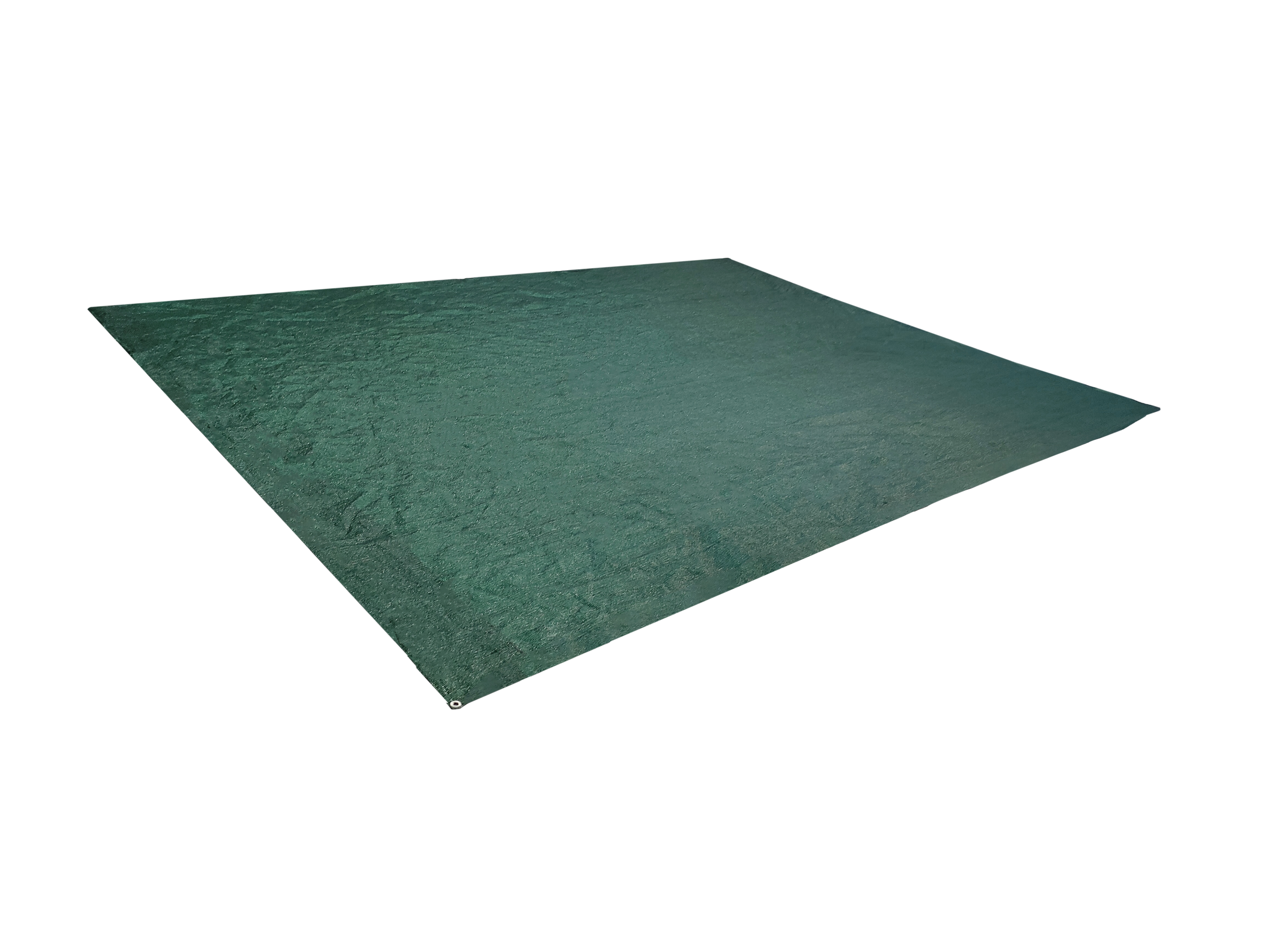 The Kaufmann Mesh Ground Sheet 400x300 cm is an essential accessory for your camping and outdoor activities. Designed to create a protective barrier between the ground and your tent, it reduces wear and tear while helping to keep moisture at bay. Made from durable, stain resistant materials, this ground sheet is also easy to clean, ensuring it remains in good condition for your next adventure. Its netted construction allows for optimal airflow and light distribution, minimizing damage to the grass beneath while providing a stable surface for your tent. Additionally, it can double as a shade net, offering extra sun protection during the day. Weighing just 1.75 kg, it is lightweight and easy to transport, making it a convenient addition to your camping gear. The ground sheet comes in a PVC bag for easy storage, and it includes a 1 year warranty for peace of mind.