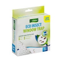Protect your home from pesky insects with the Efekto Eco Insect Window Trap. This easy-to-use trap offers effective indoor home protection against a variety of common insects. Say goodbye to ants, cockroaches, flies and fishmoths invading your living spaces.