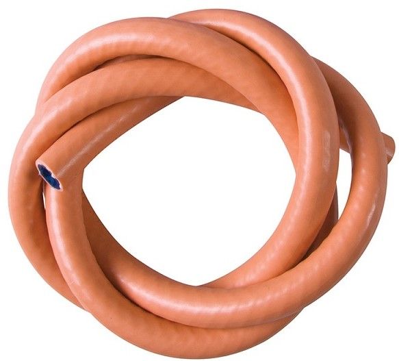 Neoprene hose to BS 3212 specification used with a regulator for low-pressure gas appliances. No clamps required. 12m L.P. Hose. CADAC Code 450.