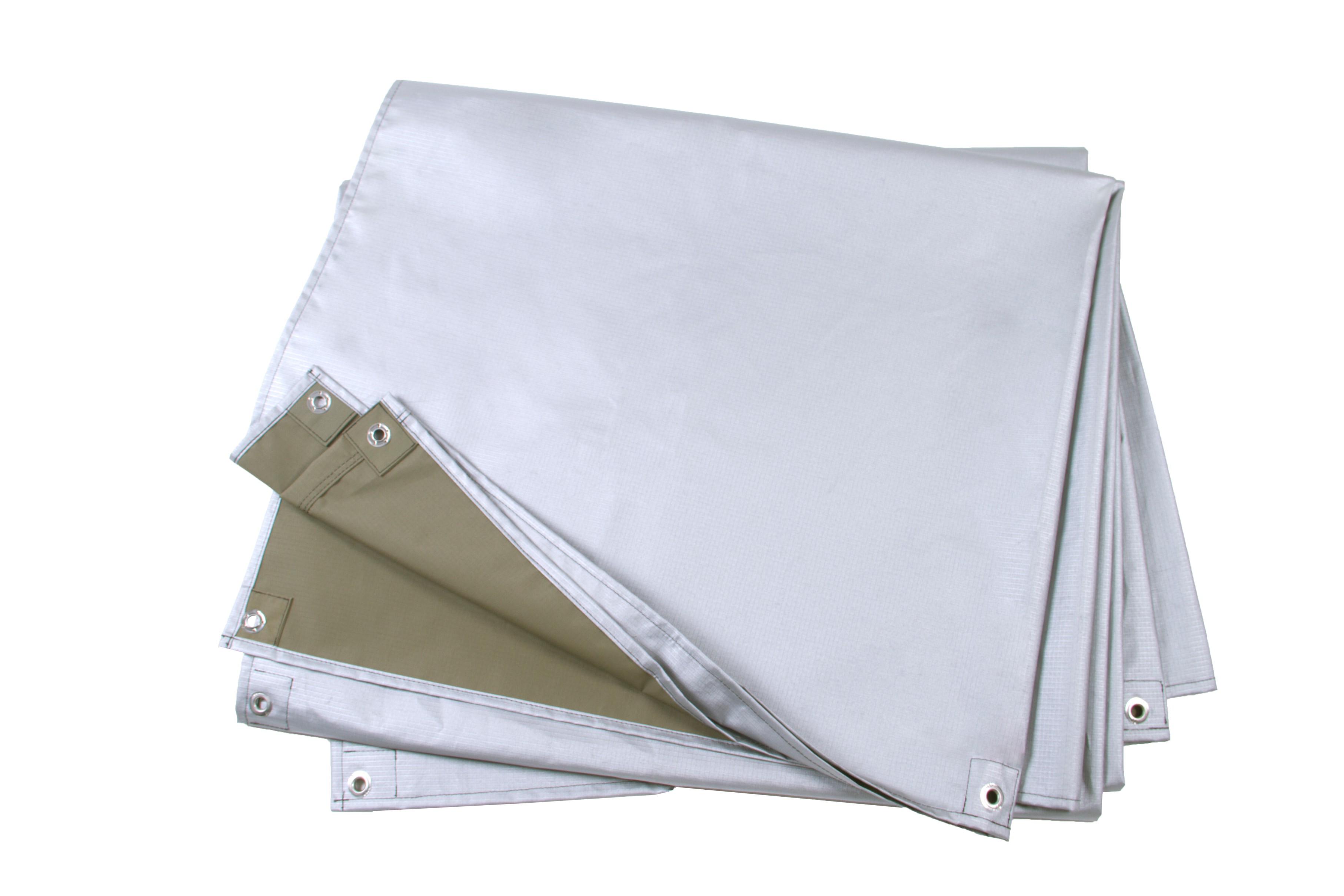 The Kaufmann X AFRI Canvas Heat Deflecting Tarp 4M is an essential accessory for outdoor enthusiasts who need reliable sun and heat protection. Designed with heat deflecting technology, this high quality tarp reflects sunlight, keeping you cooler even in intense heat. The tarp s robust construction is made from durable Ripstop AFRI Canvas 320 gram, ensuring long lasting performance and resistance to wear and tear. As well as being DWR coated this tarp will repel and resist water if it rains. The eyelets are made of stainless steel TG 7 which means it wont rust at the coast. With a large coverage area of 4m x 3.6m, the tarp provides ample shade, making it perfect for camping, caravanning, picnics, and outdoor events. Included carry bag to make transport and assembly simple. Guy ropes and pegs are sold separately.