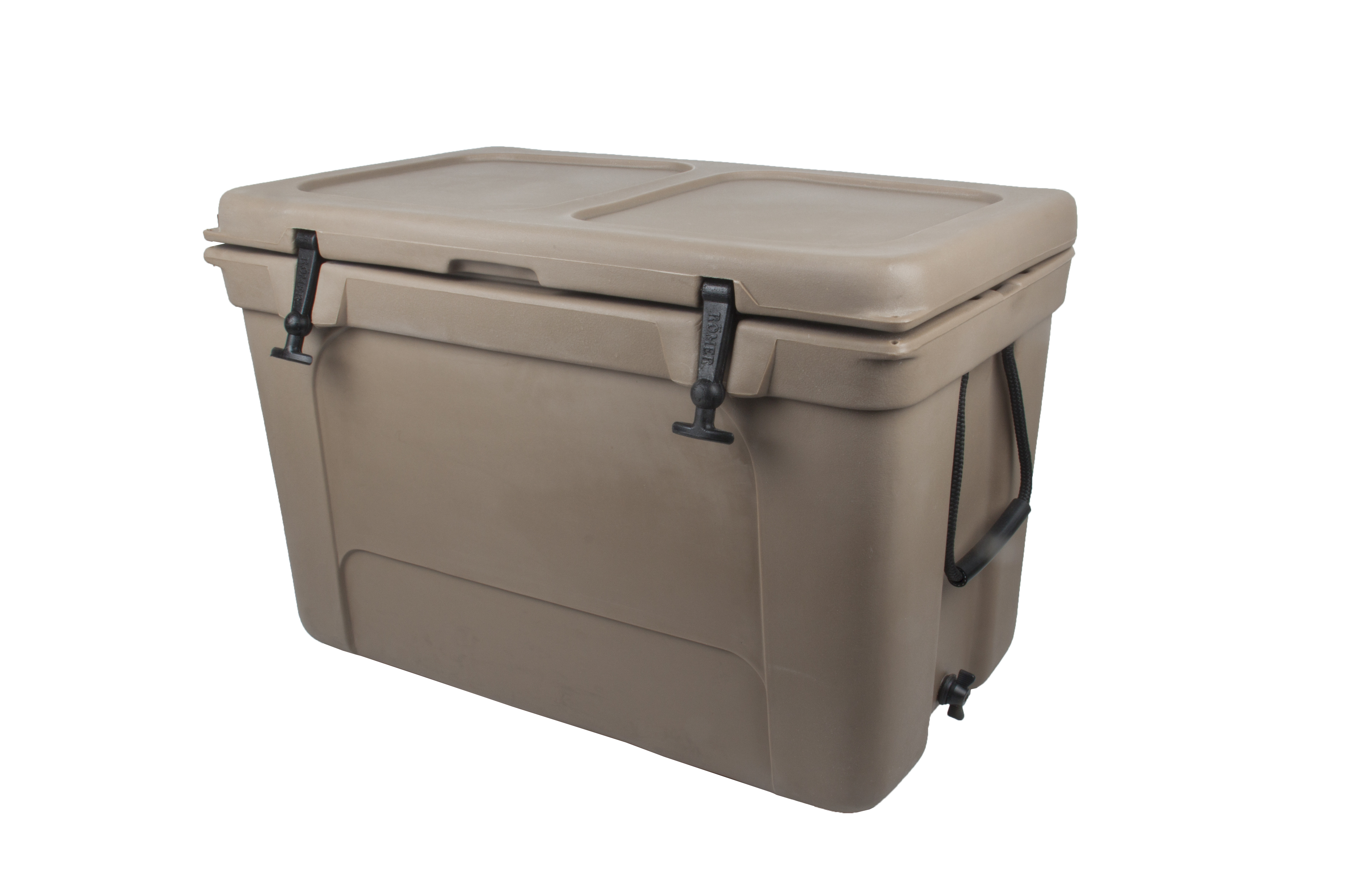 The Romer Cooler Box; Featuring A Generous 65L Capacity; Is Your Ultimate Companion For Keeping Drinks And Food Chilled During All Your Outdoor Adventures. Whether youre Planning Large Gatherings; Camping Trips; Or Long Journeys; This Spacious Cooler Box Ensures You Have A Well-Stocked Supply Of Refreshing Drinks And Snacks For Memorable Moments With Family And Friends. heres Why It Stands Out: .Extreme Heavy Duty Cooler Box. Tough And Durable Made Of Uv Resistant Food Grade Material. High Density Echo Friendly Polyurethane Insulation In Body And Lid. Silicon Gasket Seal On Lid For Air Tight Insulation. Lockable Lid. Drain Plug For Easy Water Drainage. Robust Hinge And Rubber Lid Latch. Unique Tie-Down Points Allow Cooler To Be Opened While Secured. 65Lt Dim: 72Cm(L) X 44Cm(W) X 49Cm(H). 45Lt Dim: 62Cm (L) X 38Cm (W) X 45Cm (H). 40Lt Dim: 70Cm (L) X 43Cm (W) X 32Cm (H
