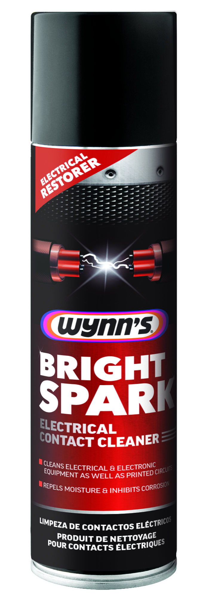Wynn's Bright Spark is an intelligent electrical circuit cleaner that restores reliable electrical contact by removing dirt, flux, oily residue, and moisture.