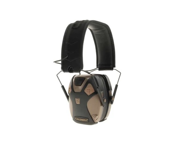 The E-Max Pro high quality electronic hearing protection from Caldwell delivers style and comfort for all day use, plus it comes in youth and adult sizes and an array of colors. With a 23dB noise reduction rating and a low profile design, you can stay comfortable and protect your hearing on the range. High quality stereo sound keeps what you want to hear crystal clear and easy to use push button volume controls allow easy adjustments. Runs on AAA batteries.