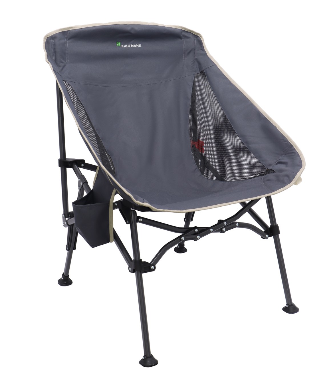 Comfortable Bucket Shape: Offers a wide, comfortable seating area while remaining lightweight and portable. Breathable Mesh Sides: Helps you stay cool whilst seated. Easy Setup: Folds up and sets up quickly and easily. Ultimate Portability: Carry handle for easy transport and compact storage. Additional Features: Safety locker, cupholder included. Open Size: 75cm (Length) x 67cm (Wide) x 44/95cm (High). Max Weight Limit: 150kg. PRODUCT SPECIFICATIONS: Open Size: 75cm (Length) x 67cm (Wide) x 44/95cm (High). Frame: 25cm x 16cm x 0.8mm Steel with powder coating. Fabric: 600D solid polyester with PVC coating, breathable mesh side panels. Carry Bag: 300D Polyester with PU Coating. CARE INSTRUCTIONS: Store indoors in a cool, dry location out of direct sunlight. If wet, dry thoroughly before storing. Do not exceed the maximum weight load of 150 kg. Avoid bouncing or jumping on the chair.