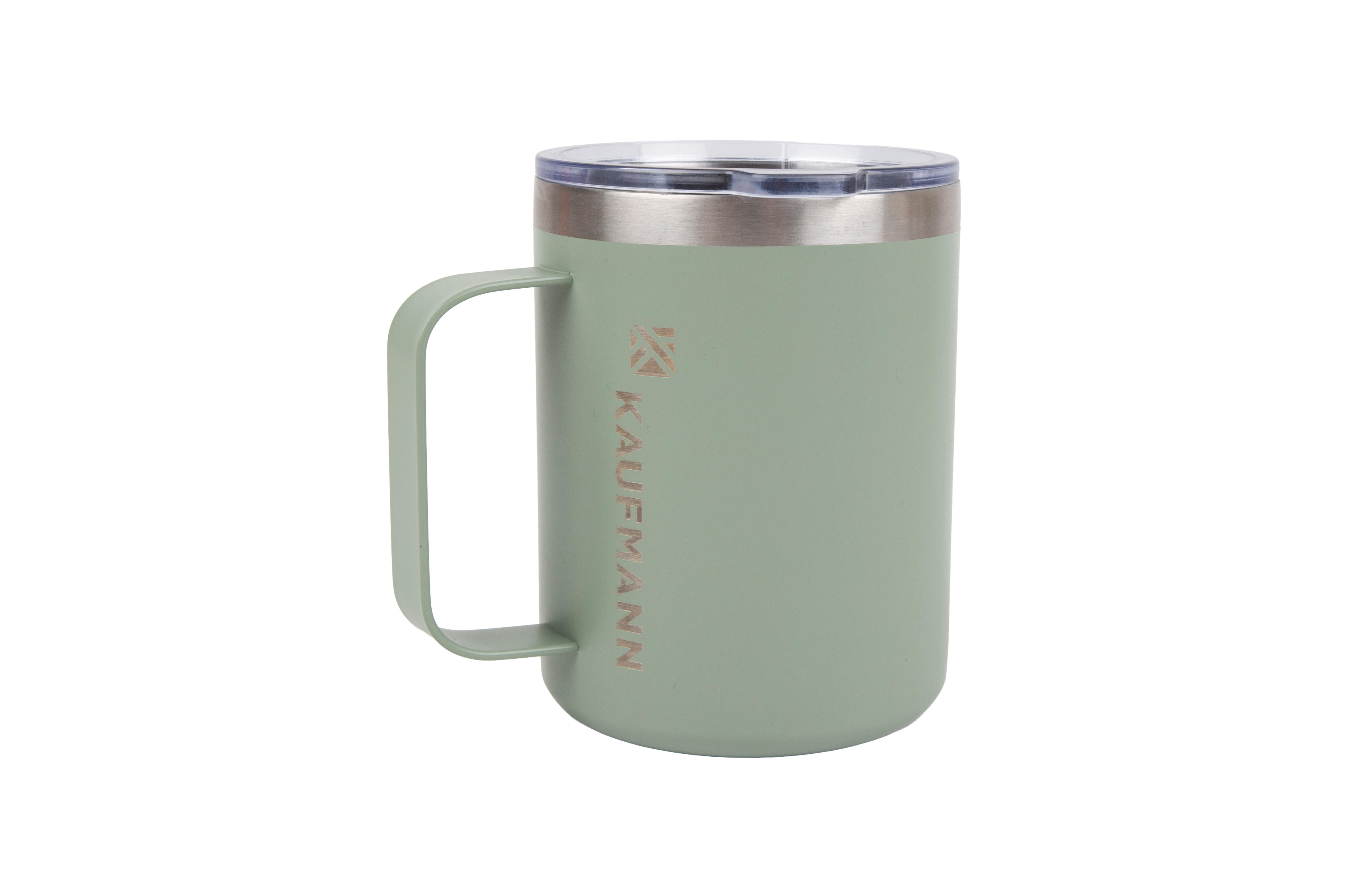 Introducing the KAUFMANN Thermo Mug in a refreshing green colour, your versatile companion for enjoying beverages at the perfect temperature. With a capacity of 340ml, this mug is expertly designed to keep your drinks hot or cold for extended periods, making it ideal for your daily commute, outdoor adventures, or simply relaxing at home with a favourite beverage. Unlike traditional camp mugs, this double walled vacuum insulated design protects your hands from hot or cold contents while maintaining the ideal temperature of your coffee, tea, or other drinks. The stylish green finish adds a pop of colour to your drinkware collection, while the lightweight and durable construction ensures it can withstand the rigors of travel. Easy to clean and convenient to carry, the KAUFMANN Thermo Mug is perfect for busy lifestyles and outdoor enthusiasts alike.