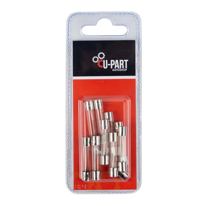 The U Part Glass Fuse Assortment Offers Versatile Electrical Protection With A Convenient Pack Of 10 Assorted Fuses. Each Fuse In The Assortment Is Made From Hight Quality Glass; Providing Reliable Protection For Various Applications; Including Automotive;
