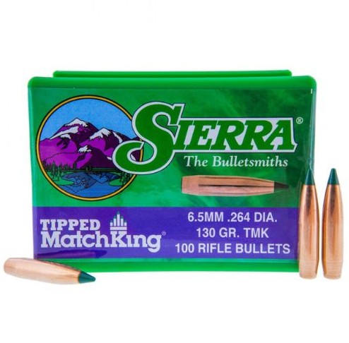 The Sierra Bullets Reloading Points Sierra Tipped MatchKing PTBT 6.5mm 130gr bullet is designed for precision shooting and long?range accuracy. Featuring a streamlined polymer tip and boat?tail design, it reduces drag and improves the ballistic coefficient, allowing the bullet to maintain velocity and resist wind drift during flight. Manufactured with Sierras high?quality copper jacket and lead core, the 130?grain Tipped MatchKing offers excellent consistency, stability, and reliable feeding in magazine?fed rifles. Ideal for competitive shooting and precision reloaders, this bullet delivers outstanding accuracy and dependable ballistic performance. (brownells.fi)