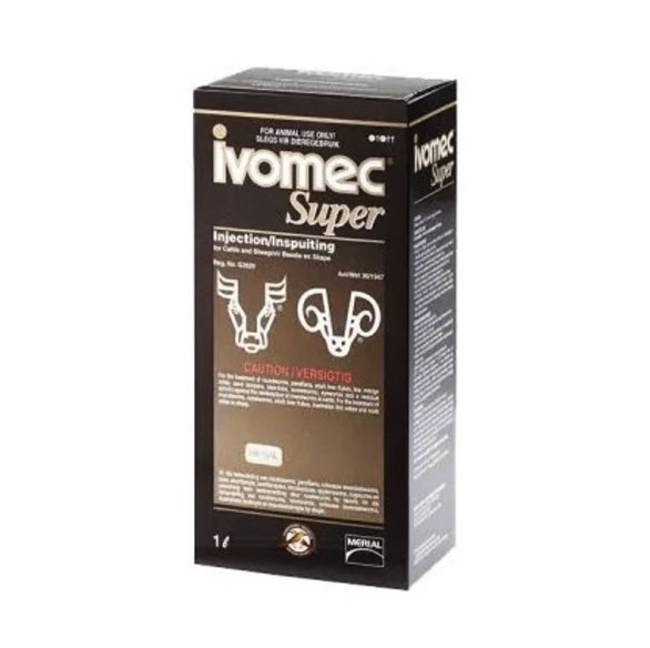 Boehringer Ingelheim Ivomec Super Injection is a broad-spectrum parasite control solution trusted by thousands of farmers to support the overall health, productivity, and performance of cattle and sheep. In cattle, it is used to treat and control roundworms, Parafilaria, adult liver flukes, lice, mange mites, sand tampans, blue ticks, screwworms, and eye worms, while also providing residual protection against the reinfestation of roundworms. In sheep, it is effective in the treatment and control of roundworms, nasal worms, adult liver flukes, Australian itch mites, and scab mites.
