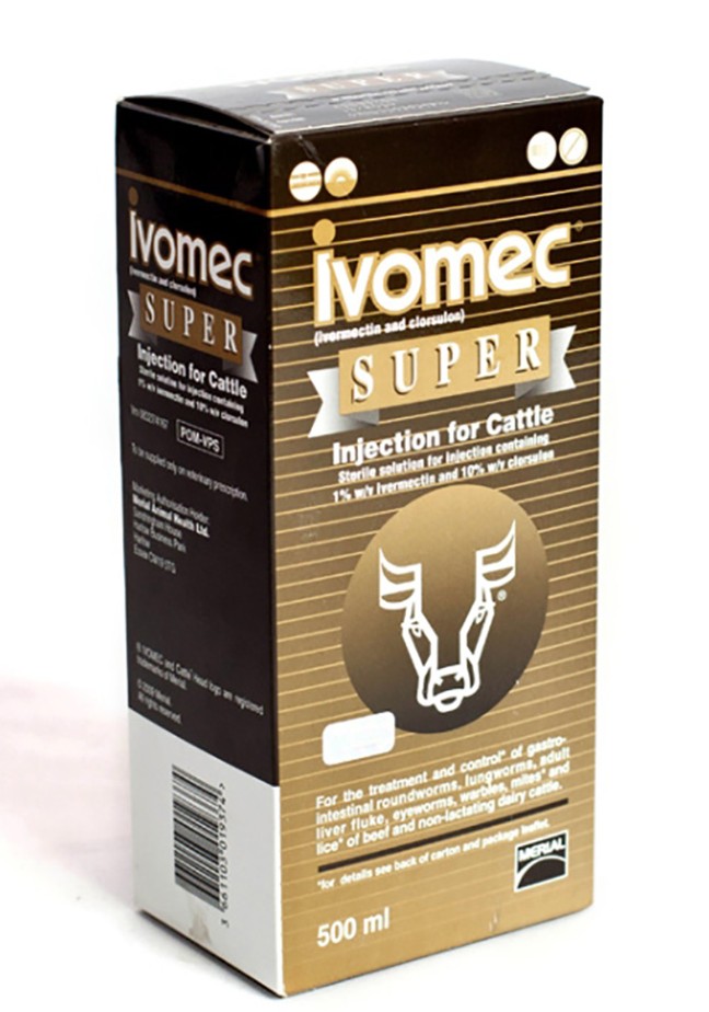 Contains ivermectin 1% m/v and clorsulon 10% m/v for the treatment and control of internal and external parasites in cattle and sheep, including roundworms, liver flukes, lice, mites, ticks, screwworms, eyeworms, and nasal worms. Provides residual protection against roundworm reinfestation in cattle. Do not administer intravenously or intramuscularly. Meat withdrawal period: 28 days. Do not use in lactating animals producing milk for human consumption or in dairy cattle within 28 days of calving. Keep out of reach of children and animals. Consult a veterinarian if treatment is ineffective.
