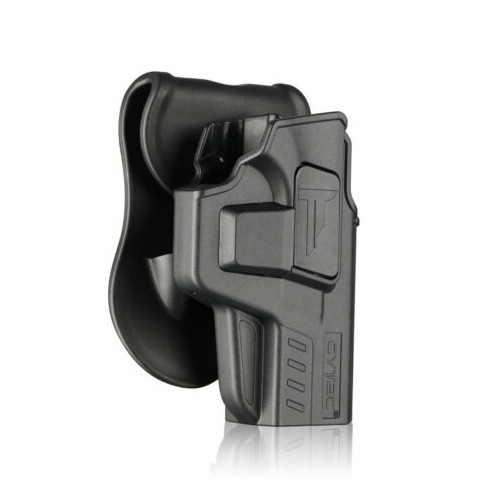 The Cytac Inside-the-Waistband (IWB) Holster for the Smith & Wesson Bodyguard is designed for discreet concealed carry with a focus on comfort, security, and everyday practicality. Constructed from durable, high-quality polymer, it provides a secure fit for the firearm while maintaining a slim profile to minimize printing under clothing. The holster features adjustable friction retention, allowing users to customize the draw tension for a balance of security and accessibility. A strong belt clip ensures stable attachment to the waistband, while the open-top design enables quick and efficient access to the firearm when needed. Lightweight and low-profile, it is well-suited for daily concealed carry applications.