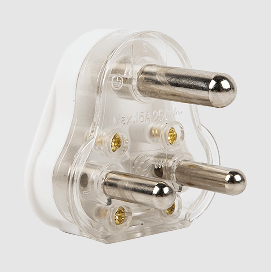 This plug top features solid brass screws and is finished in white.