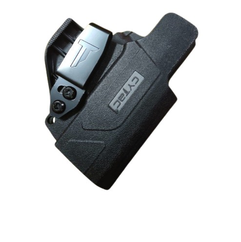The Cytac� I-Mini Guard Inside-the-Waistband (IWB) Holster is precision-moulded to fit the Taurus G2C, delivering secure retention, quick access, and reliable concealment for everyday carry. It is constructed from high-tech polymer and equipped with a durable metal belt clip, ensuring long-lasting strength, comfort, and stability during extended use. Designed as an ambidextrous holster, it offers flexible carry options while its slim IWB profile keeps the firearm discreetly concealed and allows for a smooth, unobstructed draw when required.