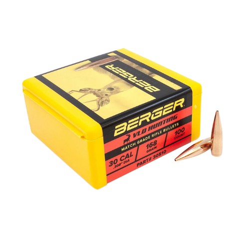 The Berger VLD Hunting Rifle Bullet is recognized as one of the flattest-shooting hunting bullets available. While its design mirrors that of the VLD Target Rifle Bullet, it features a thinner J4 Precision jacket that allows for rapid expansion when used on game. The bullet is engineered to penetrate approximately 2�3 inches into the vital area before expanding dramatically, creating a wound cavity of up to 15 inches. This results in significant organ and tissue damage along with intense hydrostatic shock, helping ensure a quick and ethical harvest. Its secant ogive design reduces drag as the bullet travels toward the target, which contributes to a flatter trajectory, reduced wind drift, and higher retained velocity compared to many other bullets. For optimal performance, many shooters prefer loading VLDs to touch the rifling in single-shot applications, although some rifles perform best with the bullet seated as much as 0.150 inches off the rifling. Manufactured with highly consistent J4 Precision bullet jackets�widely favored by custom bullet makers�the Berger VLD Hunting Rifle Bullet has become a popular choice for long-range hunting.