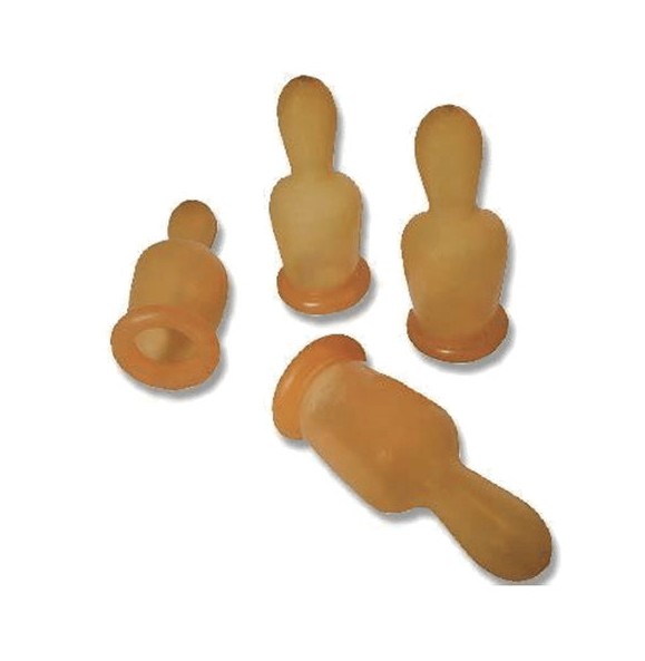 This teat is designed for artificial lamb feeding and is compatible with standard plastic soft drink bottles, allowing it to be used conveniently with readily available containers. It also features easy-grip tabs that make handling and attachment simpler and more secure during feeding.