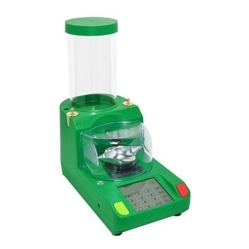 The RCBS ChargeMaster Lite is a high-precision electronic powder scale and dispenser designed for efficient and accurate reloading. Combining advanced features such as a touchscreen display, ambidextrous scale pan, and durable control buttons, it provides reliable performance for both novice and experienced reloaders. The unit includes a powder hopper with a quick-drain system, a built-in bubble level for accurate setup, and a protective wind cover to maintain consistency. Supplied with a cleaning brush and calibration weights, and powered by a 220V switching power supply, the ChargeMaster Lite ensures precise powder measurement with convenience and ease, all backed by a limited one-year warranty.