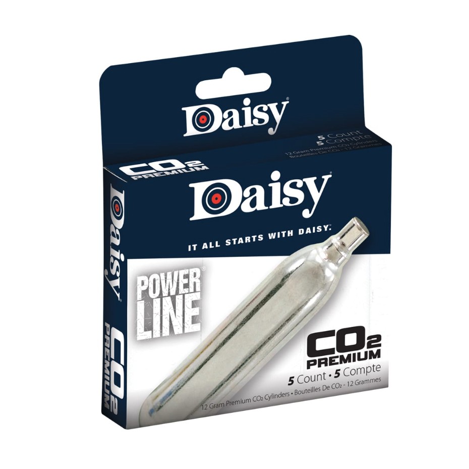 The Daisy 12 Gram CO? Cylinders (5 Count) provide reliable and consistent power for CO?-powered air rifles and pistols, making them an excellent choice for recreational shooting and target practice. Engineered to deliver steady pressure output, these premium Powerline-quality cartridges help maintain consistent velocity and smooth operation in compatible airguns. The compact 5-count pack is ideal for short practice sessions, quick restocking, travel, or occasional shooting, while its lightweight design makes storage and transport easy. Whether you're testing a new airgun, supplementing your existing CO? supply, or keeping spare cartridges on hand, these cylinders offer dependable performance shot after shot. By ensuring reliable power delivery, they allow shooters to focus on accuracy, skill development, and enjoying their shooting experience. Please note that due to shipping regulations, this product cannot be transported by air and is available for ground shipping only.