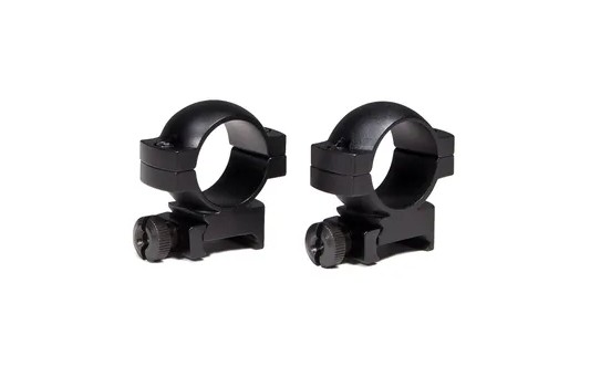 The Vortex Hunter Rings are designed for mounting on Picatinny or Weaver-style rails, making them a practical choice for general hunting setups. Featuring a standard two-screw design, they are constructed from aircraft-grade 6061-T6 aluminum to provide optimal strength while remaining lightweight. These rings are available in three height options to accommodate 30mm scope tubes. However, they are not recommended for use on heavy recoiling rifles.