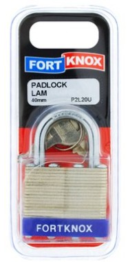 Laminated padlock .