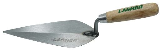 Used�to spread and shape mortar between blocks or bricks.