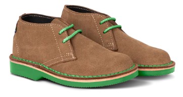 The�Veldskoen Kids range�is available in children's sizes 9 - 1, and sports most of the same colourful soles as our�Heritage range�for grownups