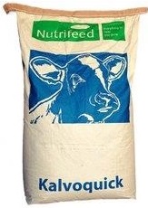 Kalvoquick is a milk replacer for rearing calves which can be used from the 7th day up to 10 weeks after birth. Kalvoquick is based on high quality, highly digestible whey protein from milk produced by FrieslandCampina farmers and 40% of spray dried fat consists of the highly digestible coconut oil, which also has antimicrobial properties.Kalvoquick is slightly acidified for extra health support and contains a high level of dairy proteins which contributes to optimal digestion.Kalvoquick is supplemented with Imagro�, FrieslandCampina registered health concept of pre-biotic (GOS), pro-biotic and organic acids.The high-quality whey proteins contribute to roughage and concentrate intake which supports rumen development and prevention of weaning dip. For manual, bucket, and automatic feeding. GMO free.