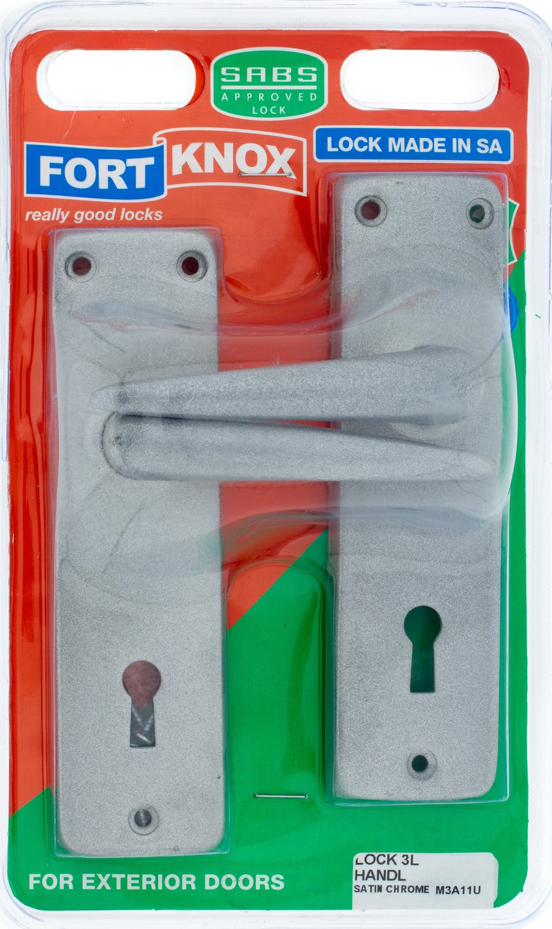 3 Lever lockset, used mainly for outside doors.