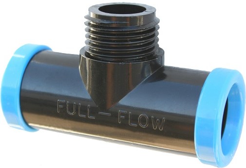 Full Flow� compression fittings are the industry standard for easy, trouble free and leak-proof connections. They are simple and efficient to use. Just push the pipe into the fitting until it hits the pipe stop inside. Full Flow� compression fittings are manufactured from engineering grade ABS material for toughness and strength and are made to fit SABS spec class 3 polypipe (LDPE). They are available in 4 sizes: 13mm, 15mm, 20mm and 25mm. All Full Flow� fittings have colour coded rings to easily identify their size and like all Microjet� products have their name proudly emblazoned on their bodies. This fitting is used for connecting a polypipe to a B.S.P. threaded pipe or fitting. �If it Doesn't say Full Flow� � Then it isn't�.