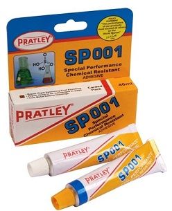 SP001 is especially adhesive that is chemical resistant.