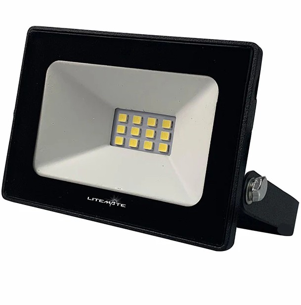 Litemate Slimeline 20Watt Black LED Flood Light D/N